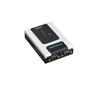 NPort 6250-T - 2 Port Terminal Server, 3 in 1, 10/100M Ethernet, 12-48 VDC, -40 to 75  Degree C by MOXA